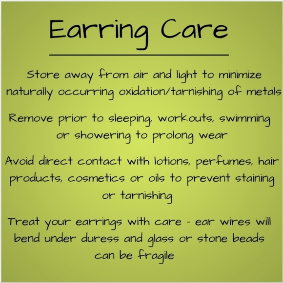 HAND CRAFTED Blue Purple Artisan Glass Flower Vintage Style Dangle Earrings - Picture 6 of 6